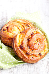sweet buns with raisin