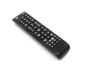 TV remote control isolated on white