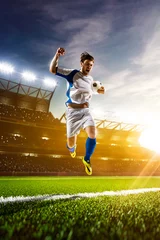 Zelfklevend Fotobehang Soccer player in action © 103tnn