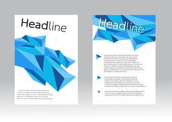 geometric design background for Flyer brochure in A4 size