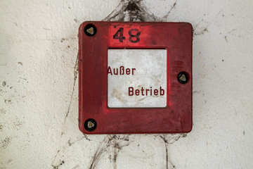 Nofallschalter DDR Feuermelder Außer Betrieb01