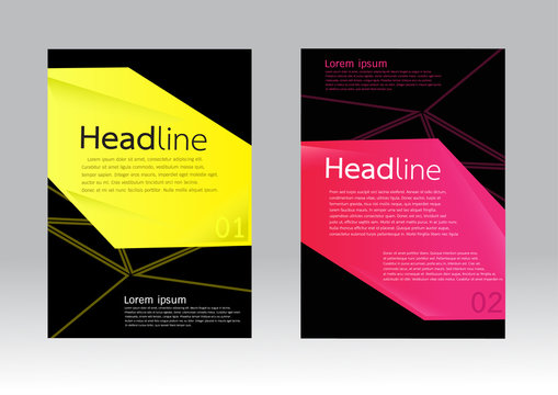 Vector brochure template in A4 size
