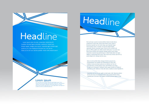 Vector brochure template in A4 size