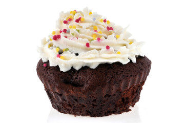 Cake au chocolat avec chantilly