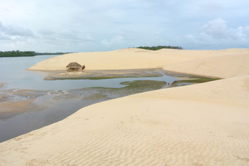 Rio Preguica und Sanddüne