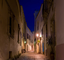 Fototapeta premium Narrow street at night