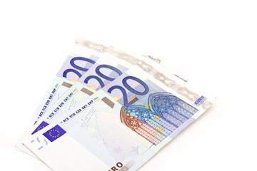 Euro banknotes