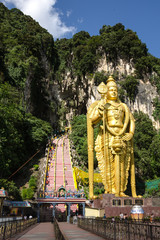 Statue of Lord Muragan at Batu Caves, Malaysia.