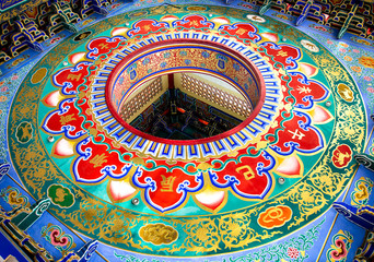 Traditional chinese style temple at Nonthaburi,Thailand