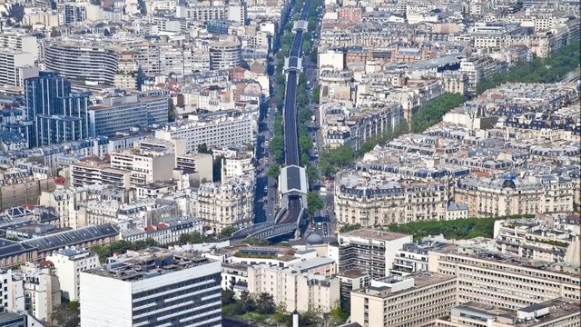 Panorama of city Paris