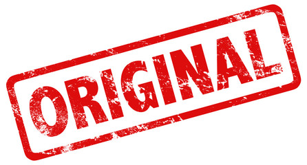 Stempel Grunge rot Original - obrazy, fototapety, plakaty