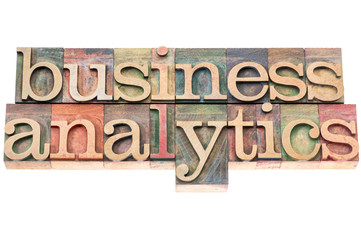 business analytics typography