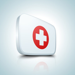 Fototapeta premium Medical button