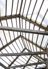 Obraz premium Unfinished steel structure buildings