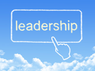 leadership message cloud shape