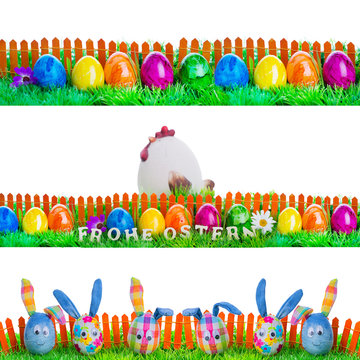 verschiedene Osterfreisteller Ranken