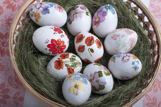 Decoupage Eggs