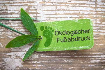 Ökologischer Fußabdruck - Label