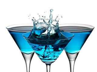 Blue cocktails up