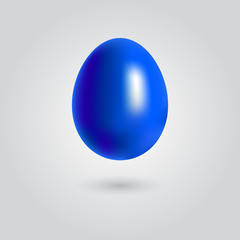 Blue egg. Template for Easter