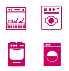 Electroménager en 4 icônes