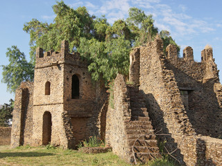 Palastruinen von Gondar, Äthiopien, Afrika