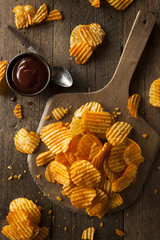 Hot Barbeque Potato Chips