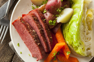 Homemade Corned Beef and Cabbage