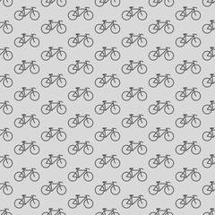 Flat design bicycle vector pattern