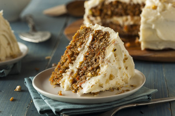 Fototapeta premium Healthy Homemade Carrot Cake