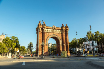 Fototapeta na wymiar Triumph Arch in Barcelona, Spain