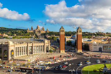 Naklejka premium View of the center Barcelona