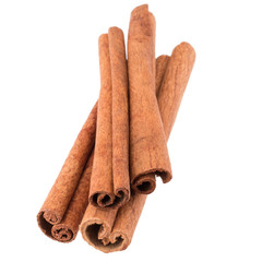 cinnamon stick spice isolated on white background closeup