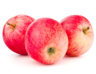 Red apple isolated on white background cutout
