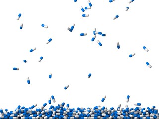 pills rain. (filling screen)