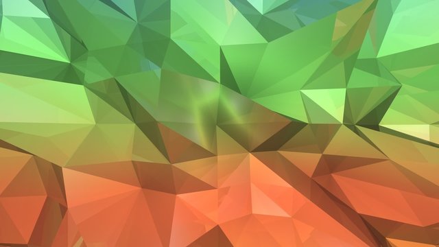 Low poly abstract background. Loop animation.
