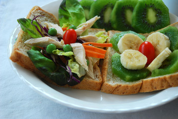 clean food ready to serve