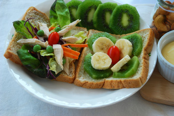 clean food ready to serve