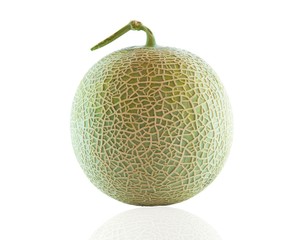Melon on white background