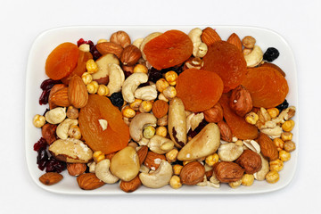 Fruits and nuts plate