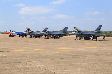 F-16 show on children's Day at Korat Wing 1 Royal Thai Airforce