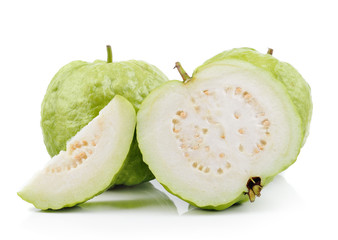 guava on white background