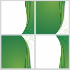 abstract green background template illustration
