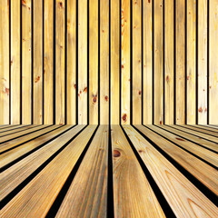 Wand aus Holz Streifen