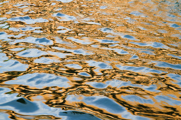 Reflection on the water surface.