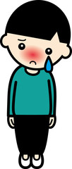泣く男の子