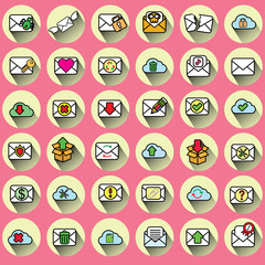 color envelope icons