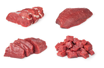 Raw beef meat