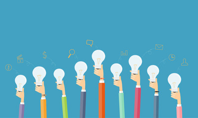 people creative and brainstorm idea for business