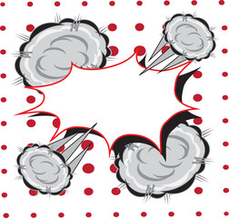 Comic speech bubble, comic backgound